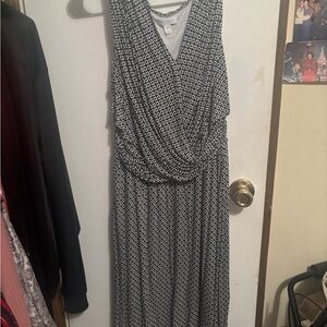 Ladies Charter Club dress size 1X pretty cross crossed front